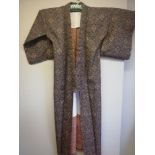 Vintage grey / rust kimono