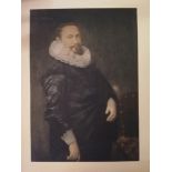 Print of a gentleman inscribed 'Anno 1620 atatis suae 40' -48cm x 37cm (19" x 14½")