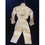 Georgian cream silk page boy outfit in original box -Debenham & Freebody, Wigmore street