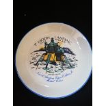 1969 1st moon landing plate by Crown Ducal -diameter 7"