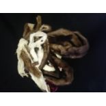 various fur collars, trims etc