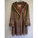 vintage Musquash / Muskrat ladies coat