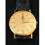 Universal geneve 18ct gold cased wristwatch - spares / repairs