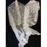 2 lace wedding veils