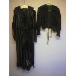 A/F Victorian long silk dress t/w a Victorian black long sleeved bodice