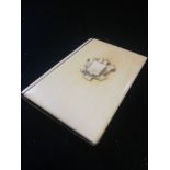 Antique ivory notebook