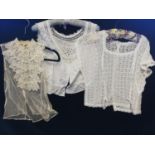 Vintage 3 x ladies lace sleeveless tops
