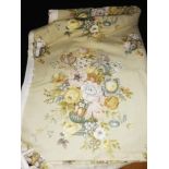 Sanderson fabric piece (8 yds) - light green background with urns of flowers