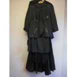 Vintage ladies black 2 pce t/w a black dress