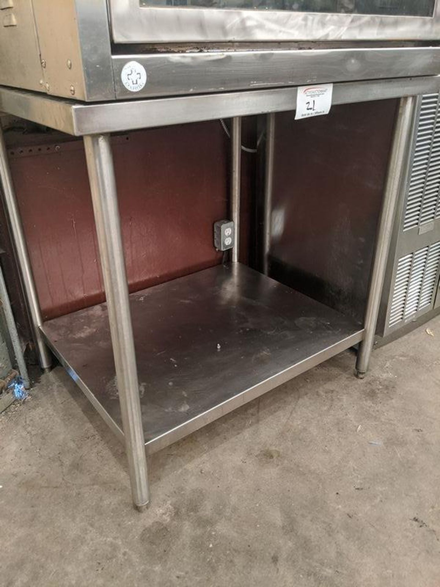 30 x 36" - 2 Tier Stainless Steel Work Table