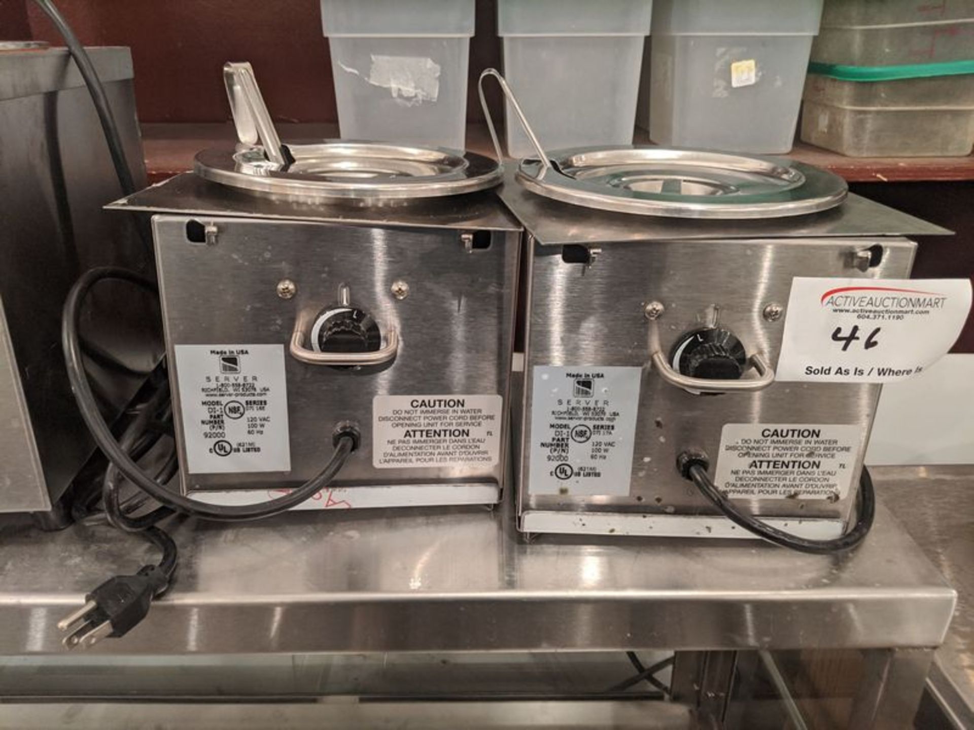 Pair of Server D1-1 Hot Serving Pumps