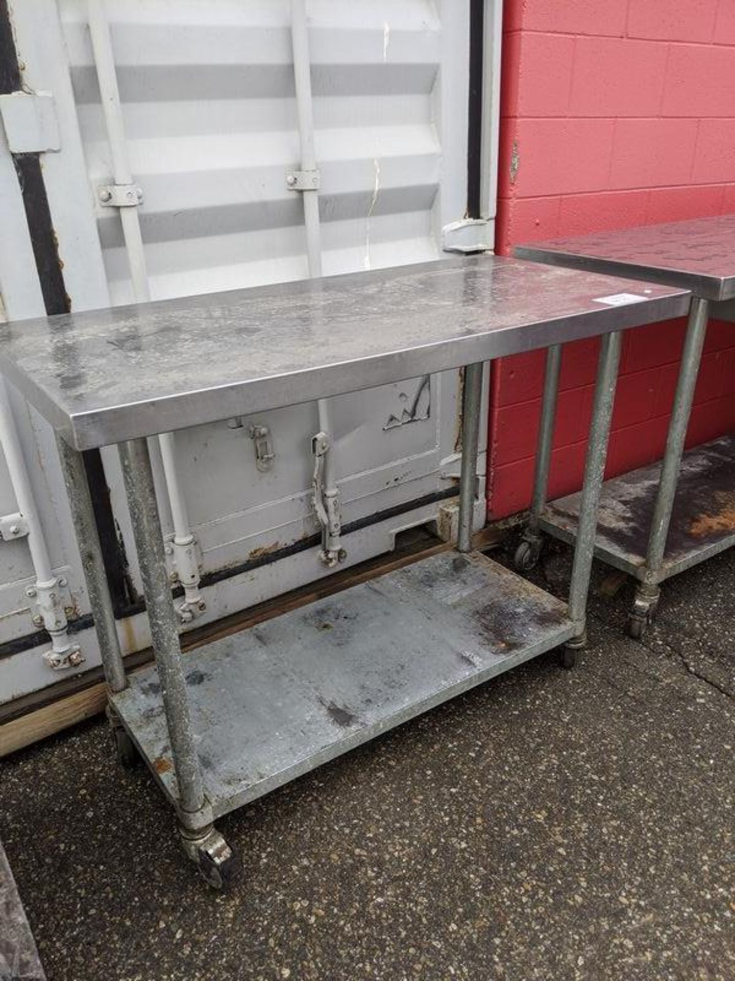2 - 24 x 48" Stainless Steel Tables
