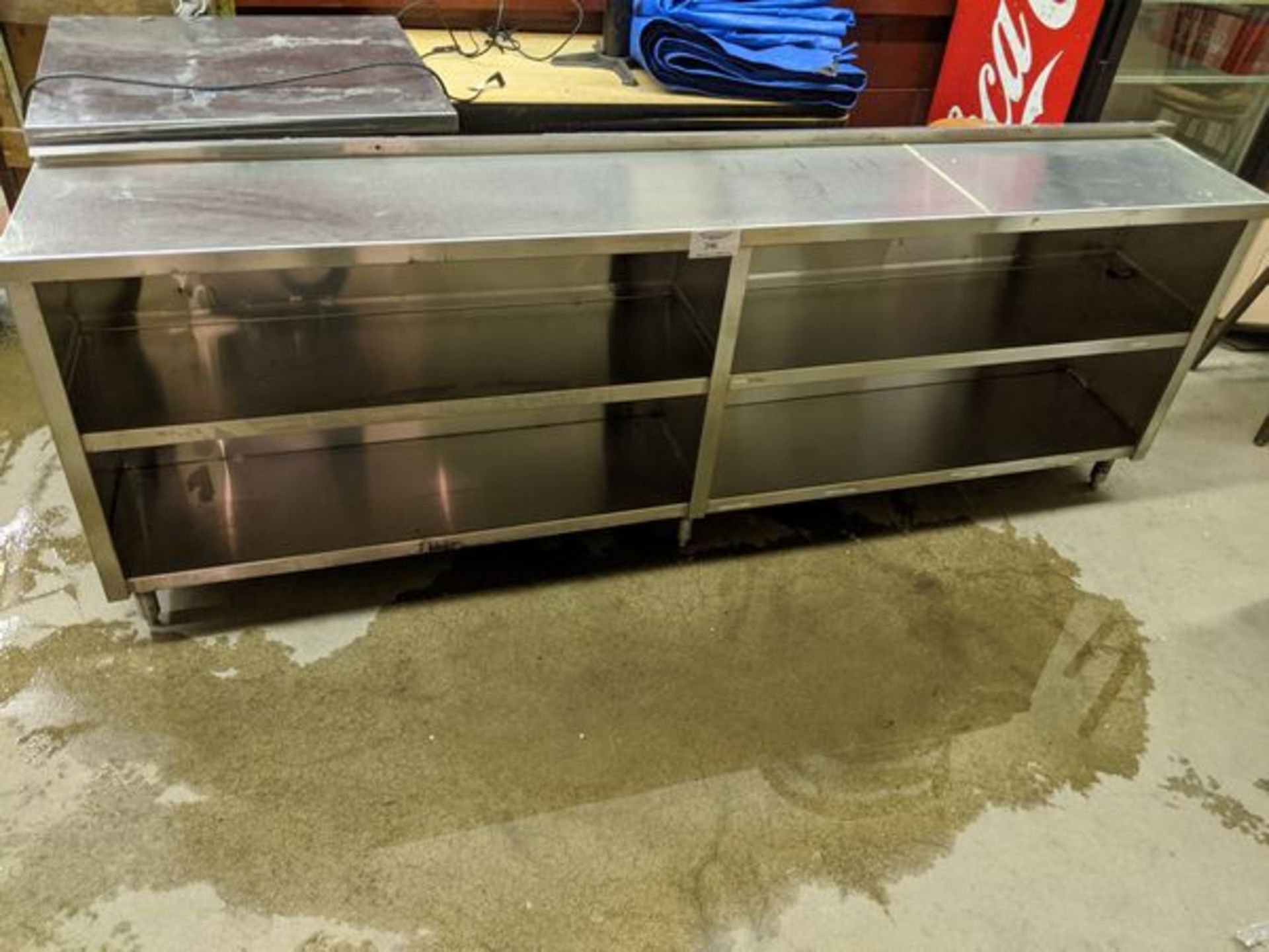 97 x 15" - 3 Tier Stainless Steel Cabinet