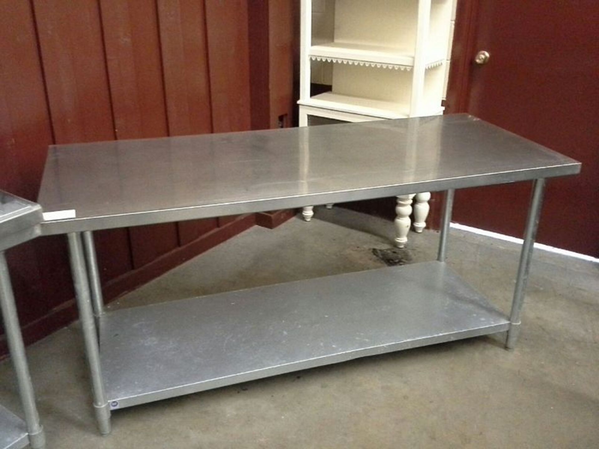 2 Tier 30 x 72" Stainless Steel Table