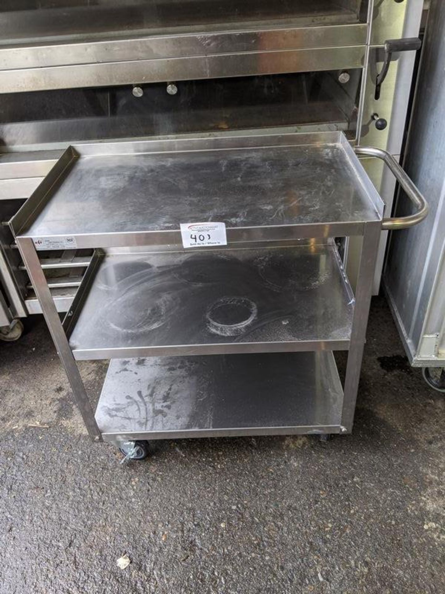 3 Tier Stainless Steel Busing Trolley