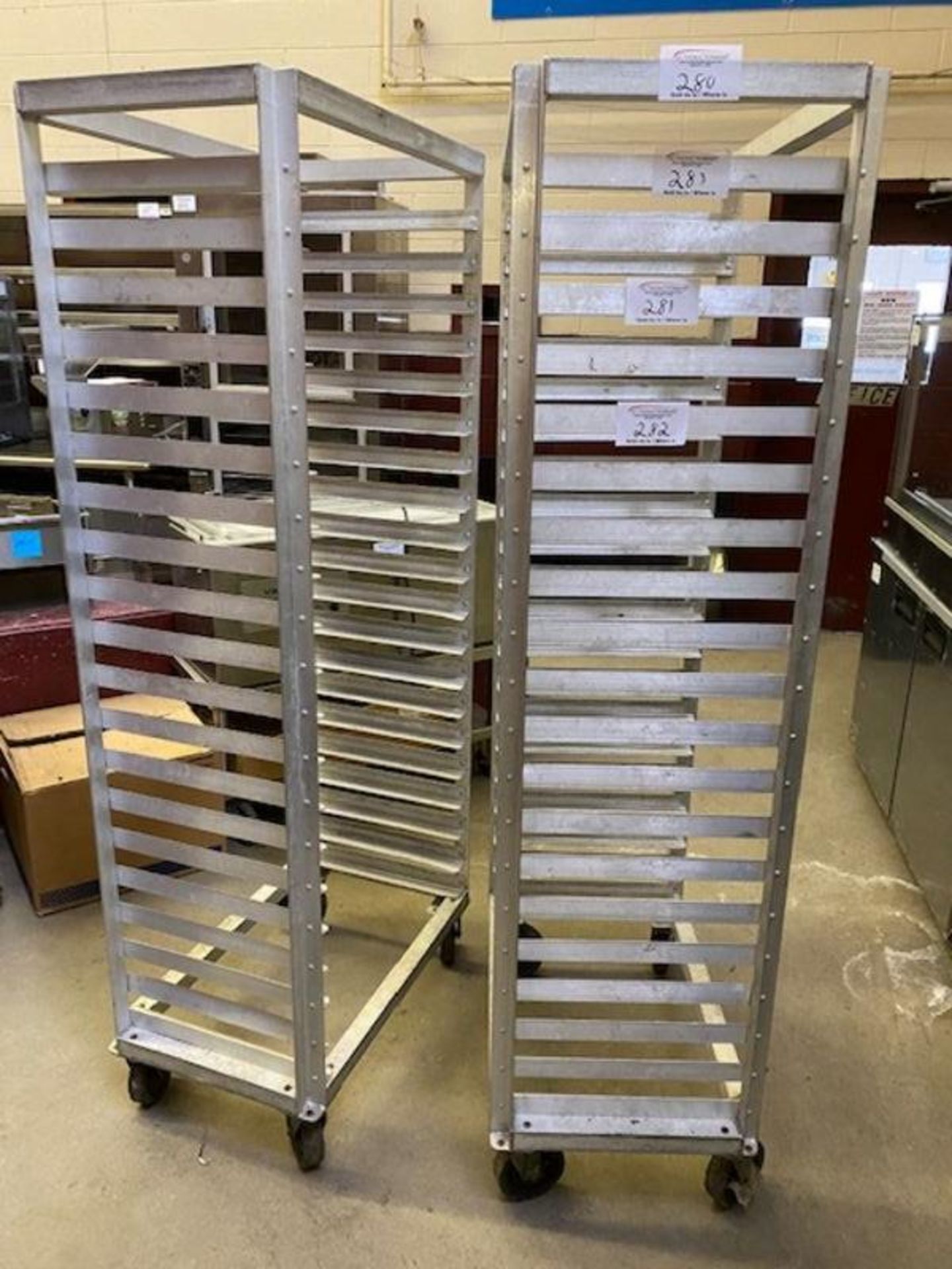 2 New Age Welded Side Load Aluminum Bakers Rack - Price each times 2