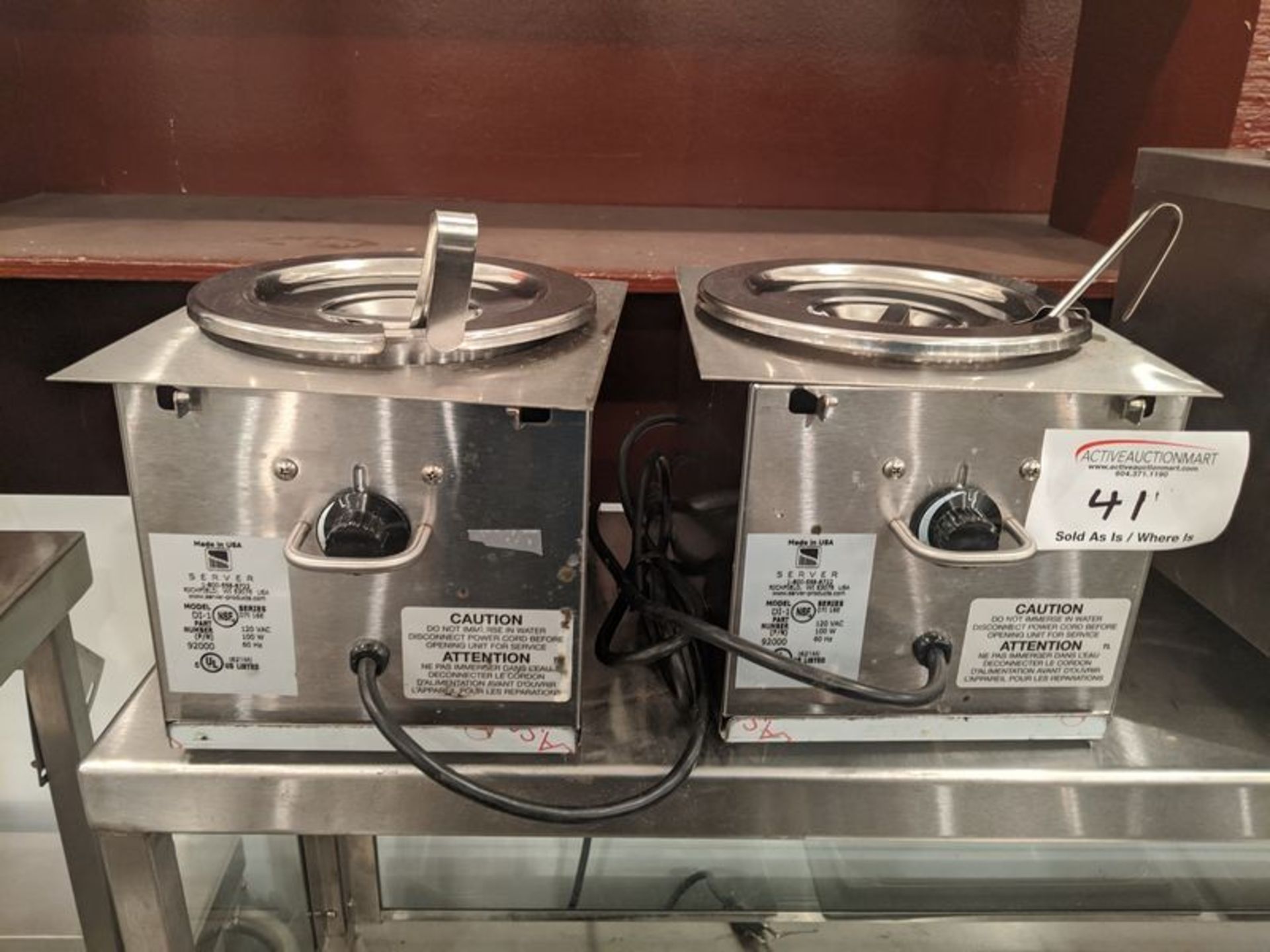 Pair of Server D1-1 Hot Serving Pumps