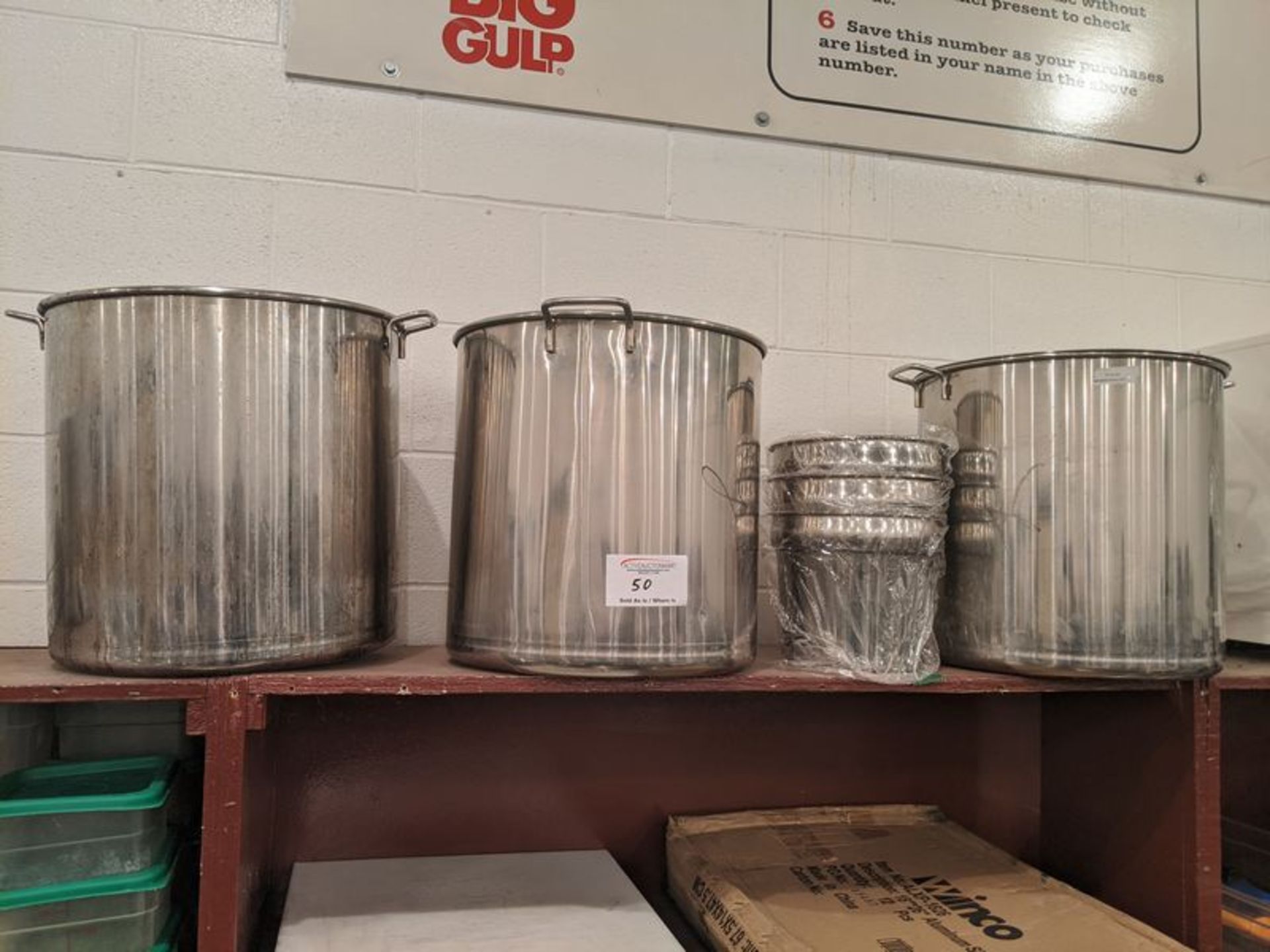 6 Stainless Steel Pots