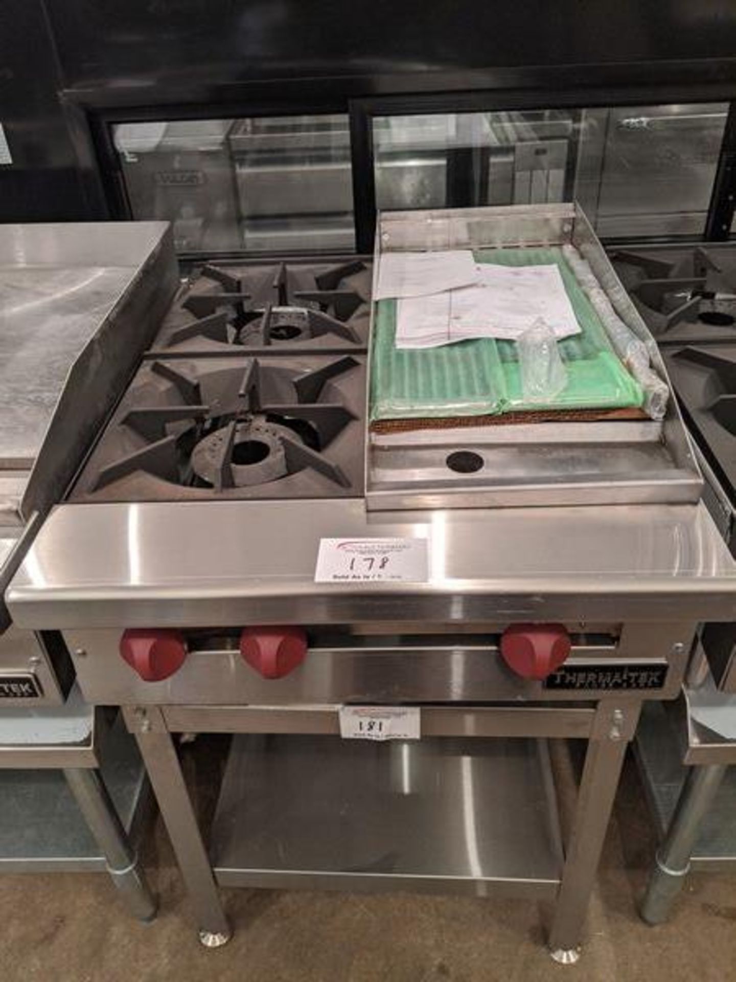 Therma-Tek 24" Range with 2 Burners & 12" Char - Unused