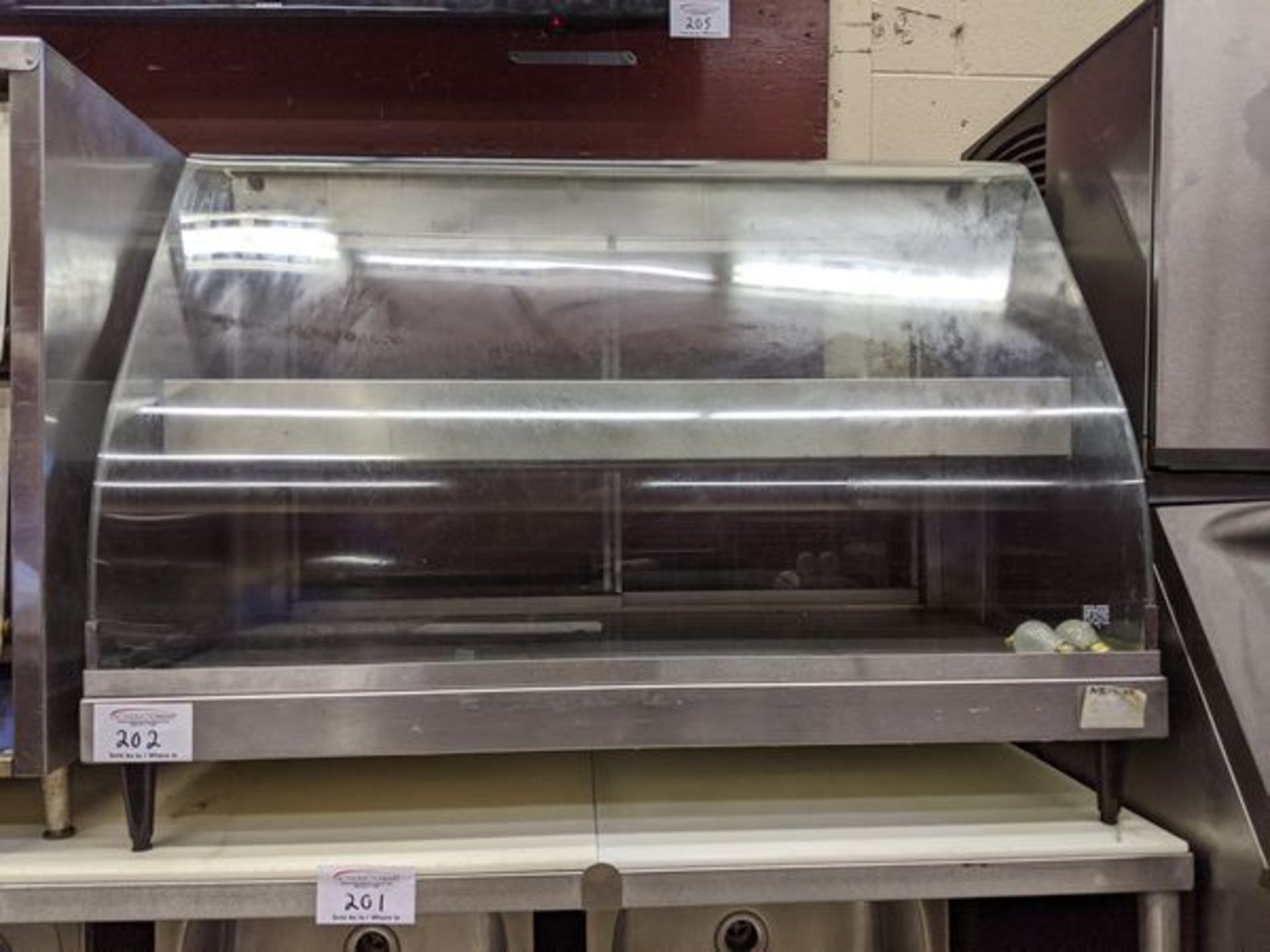 Approx. 43 inch Merco Glass Hot Display Case