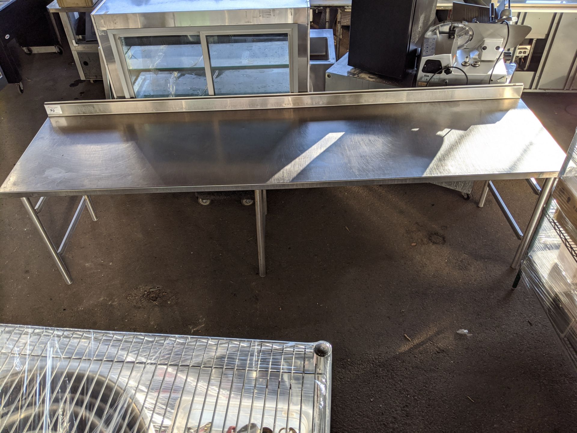 Approx 10ft x 31 inch Stainless Steel Work Table