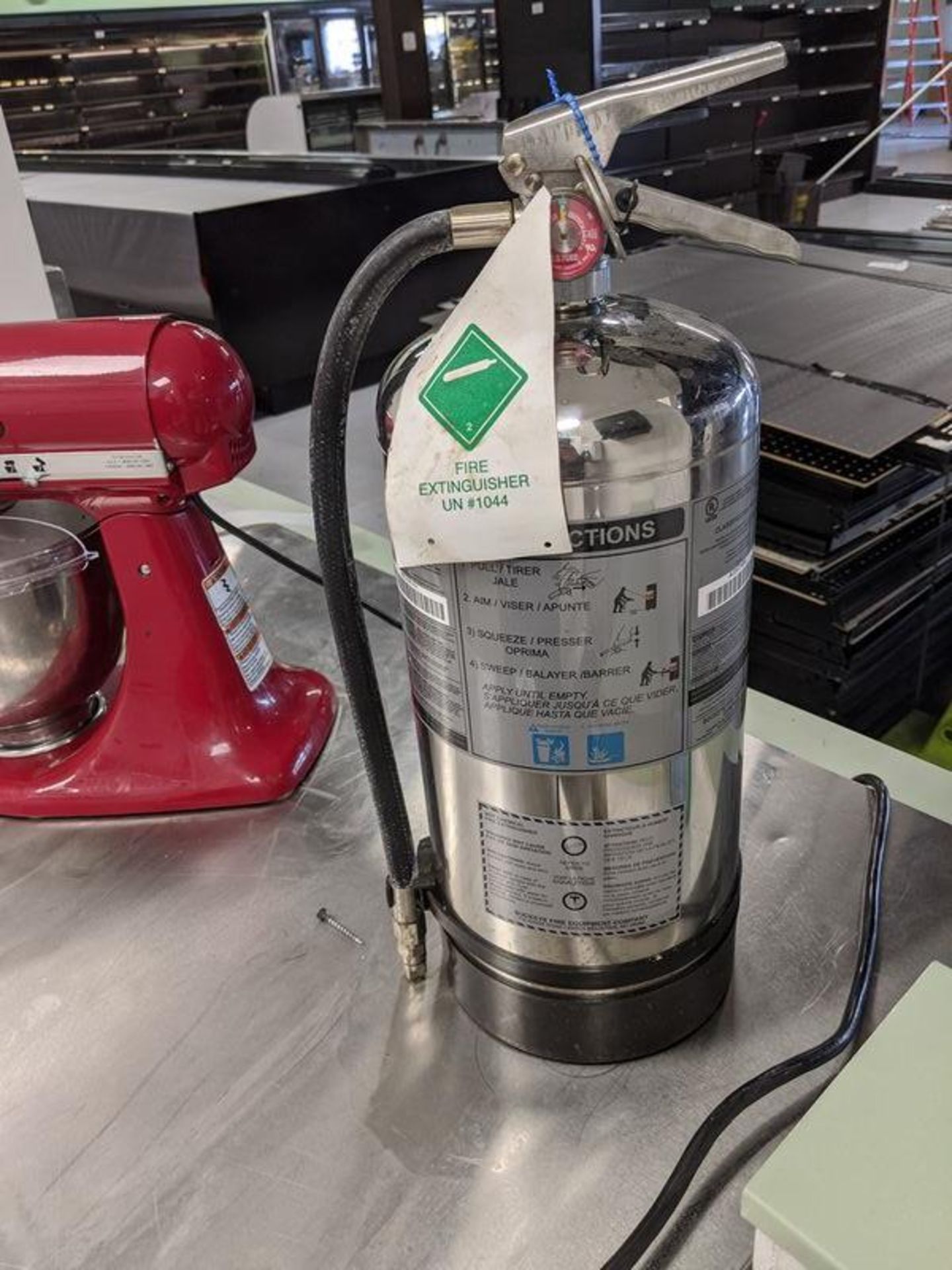 Stainless Steel Mall Mount Fire Extinguisher