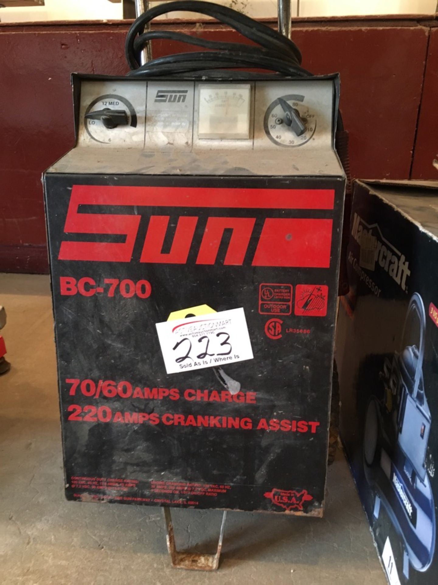 Sun Battery Charger and Mastercraft Air Compressor - Image 2 of 3