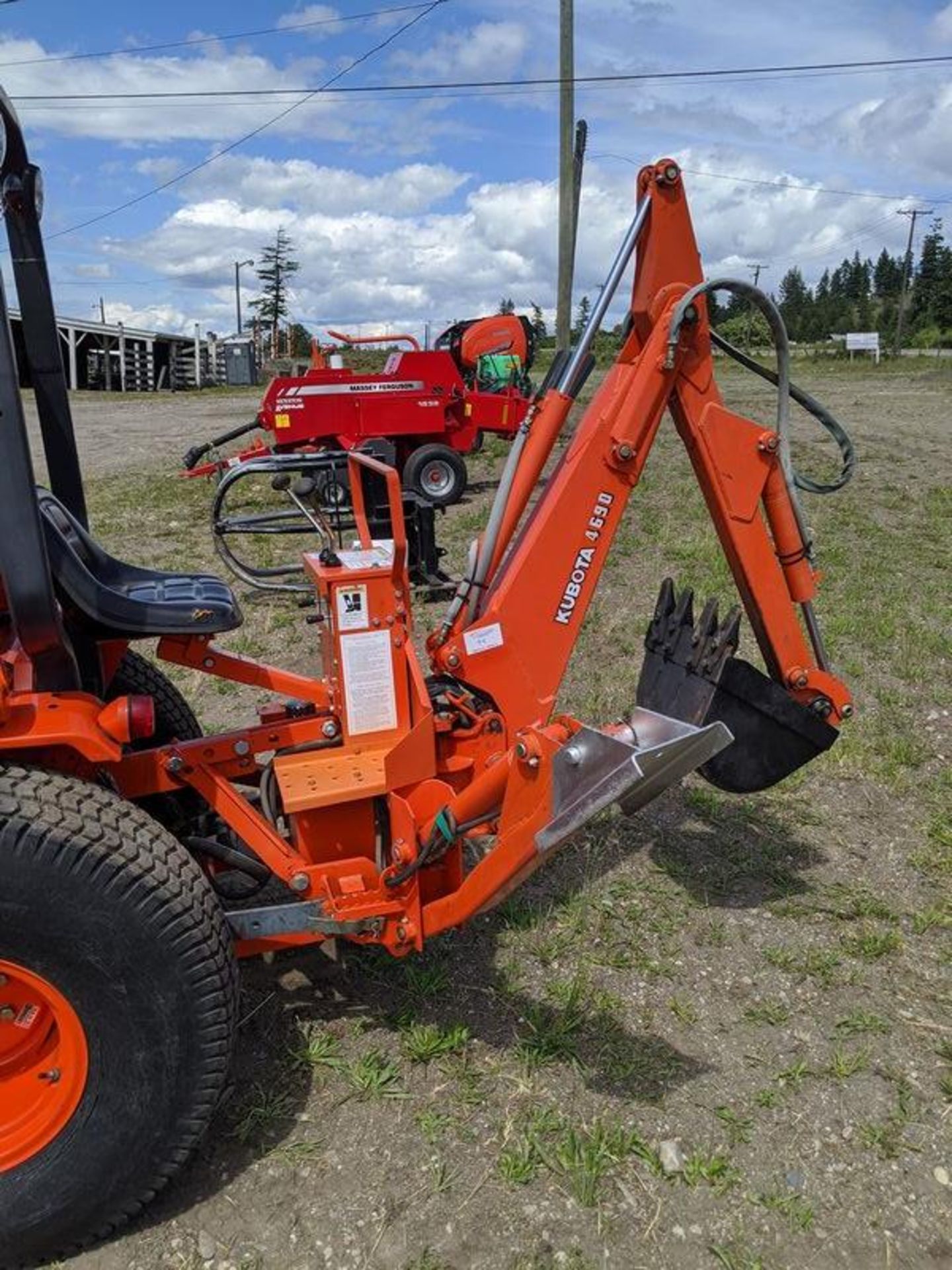 Kubota 4690 Backhoe Attachment - Sold separate from lot 93