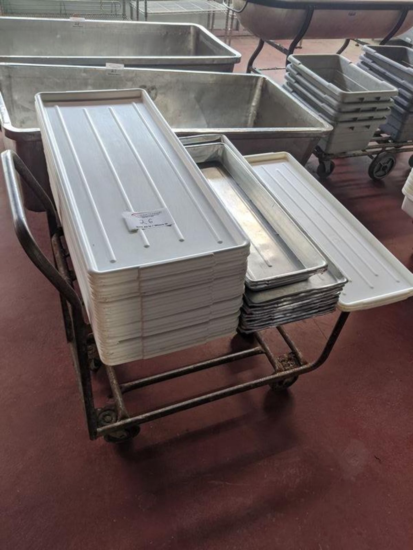 Produce Trolley with Meat Trays