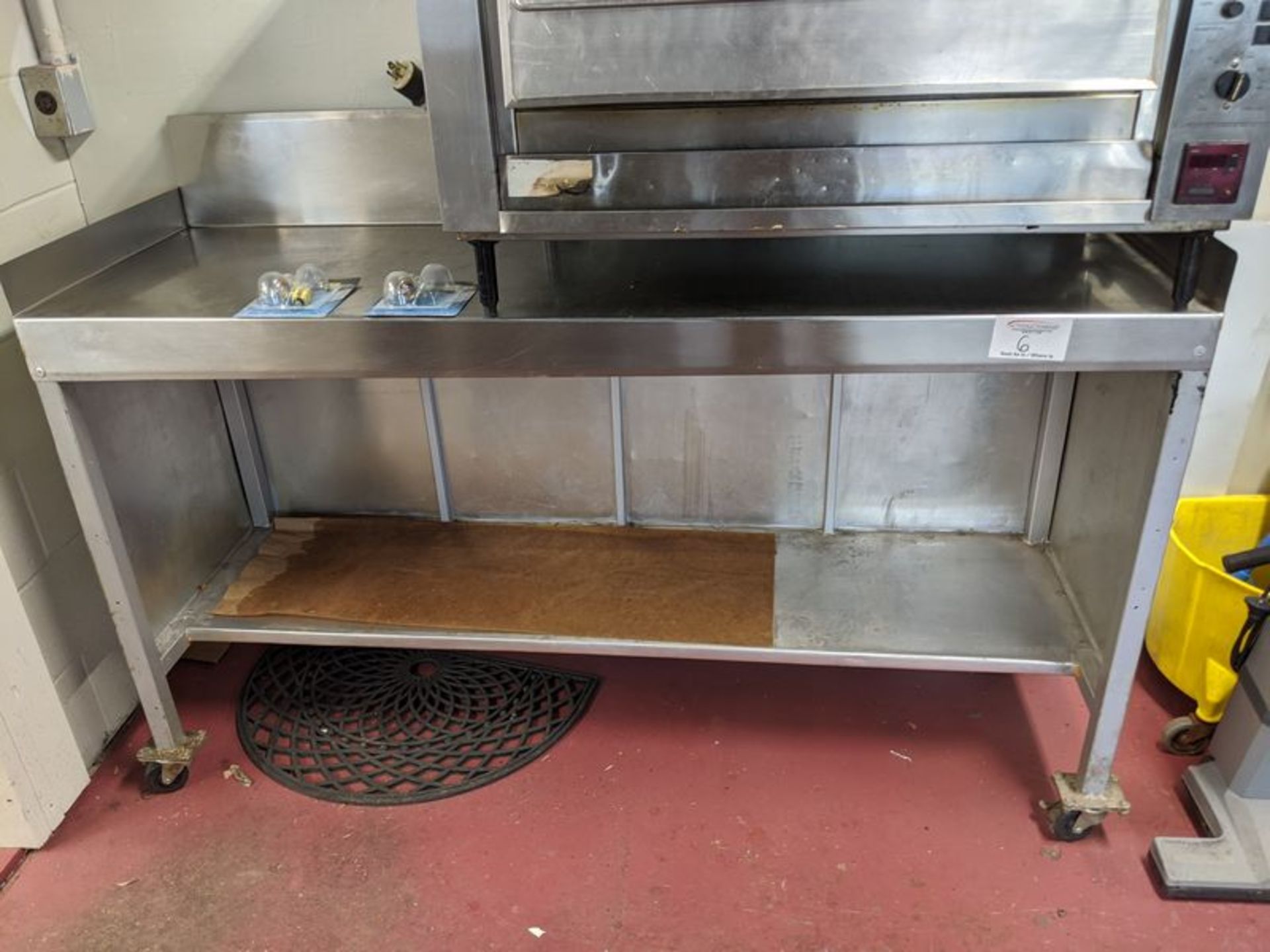 Approx. 66 inch Stainless Steel Table on Casters