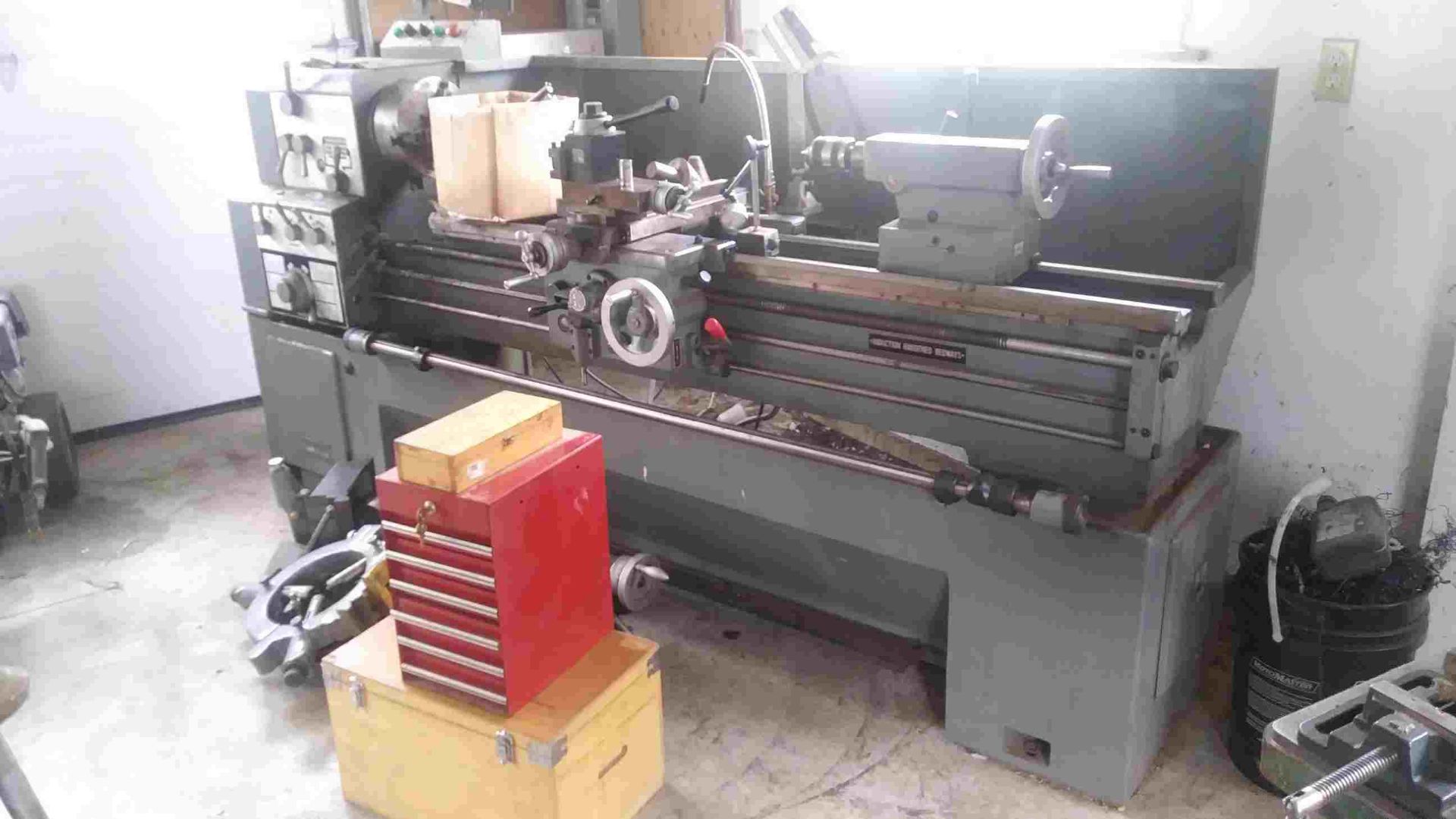 Large Industrial Lathe with Tooling - Image 2 of 3