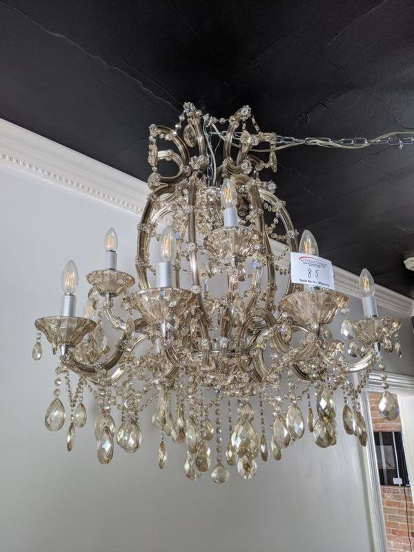 Hand Made Gregorian Crystal Chandelier - Made in Italy.