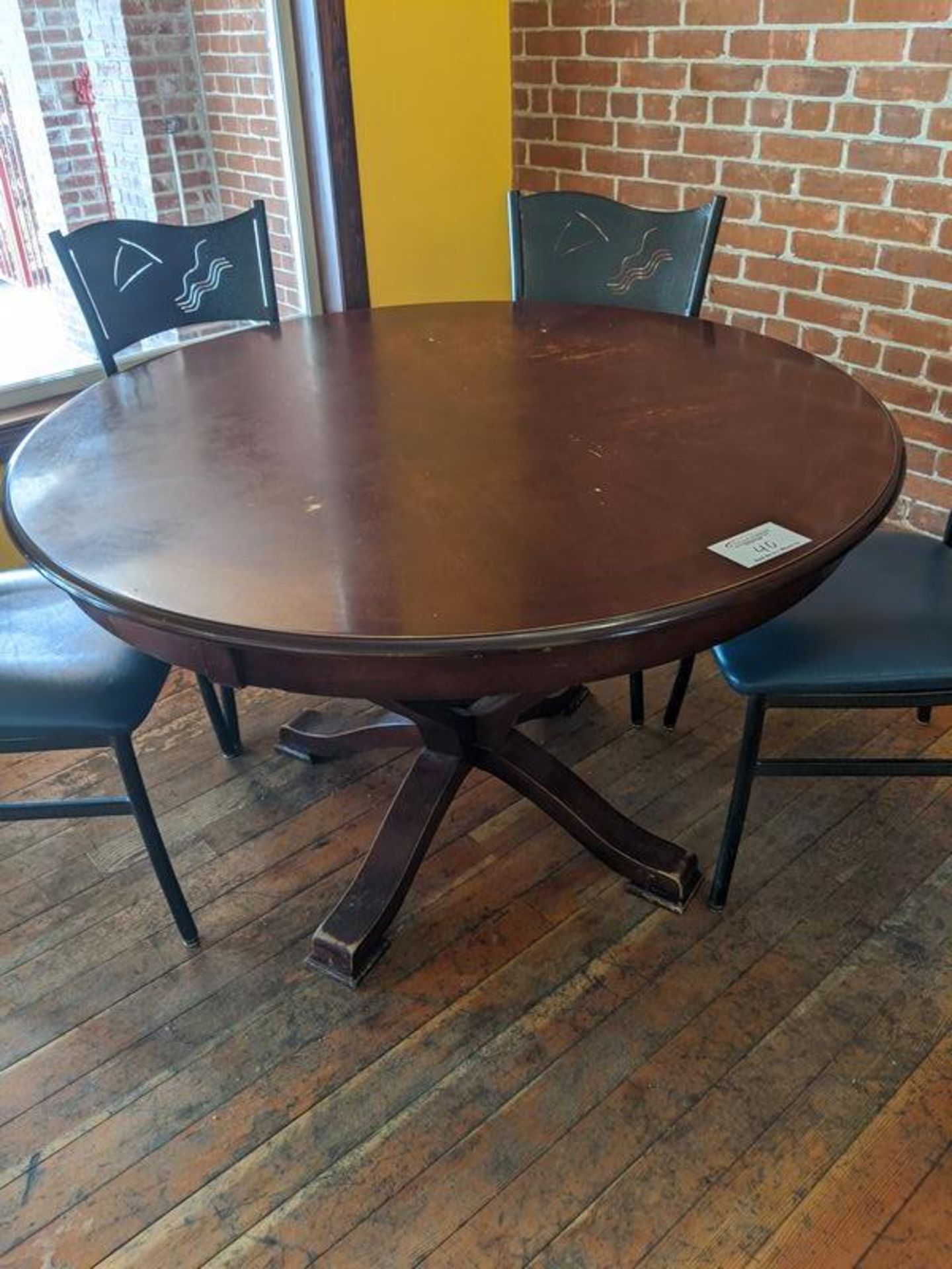 2 - 60" Round Wood Dining Tables