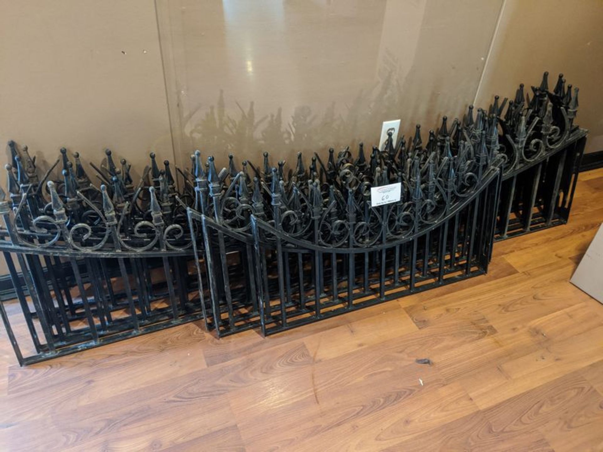 8 Custom Wrought Iron Top Rails - Approx. 20" - Image 2 of 2