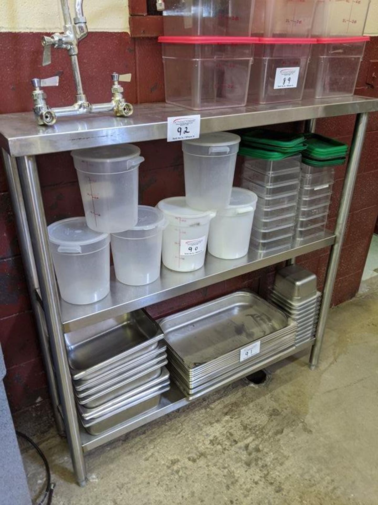 12 x 48" 3 Tier Stainless Steel Shelf Unit