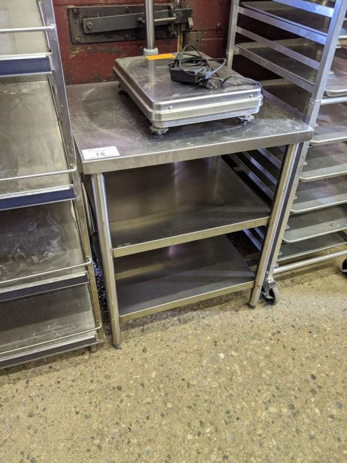 25 x 29" 3 Tier Stainless Steel Work Table