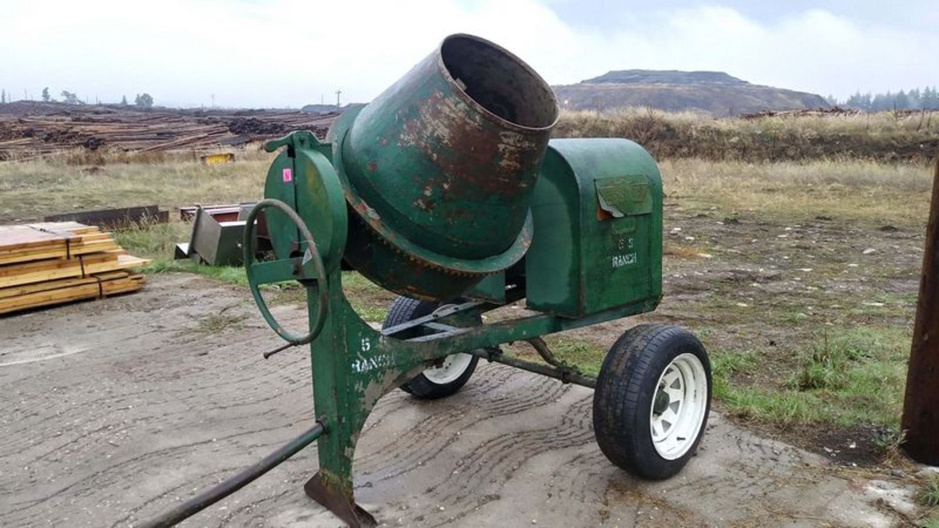 Gas Powered Cement Mixer