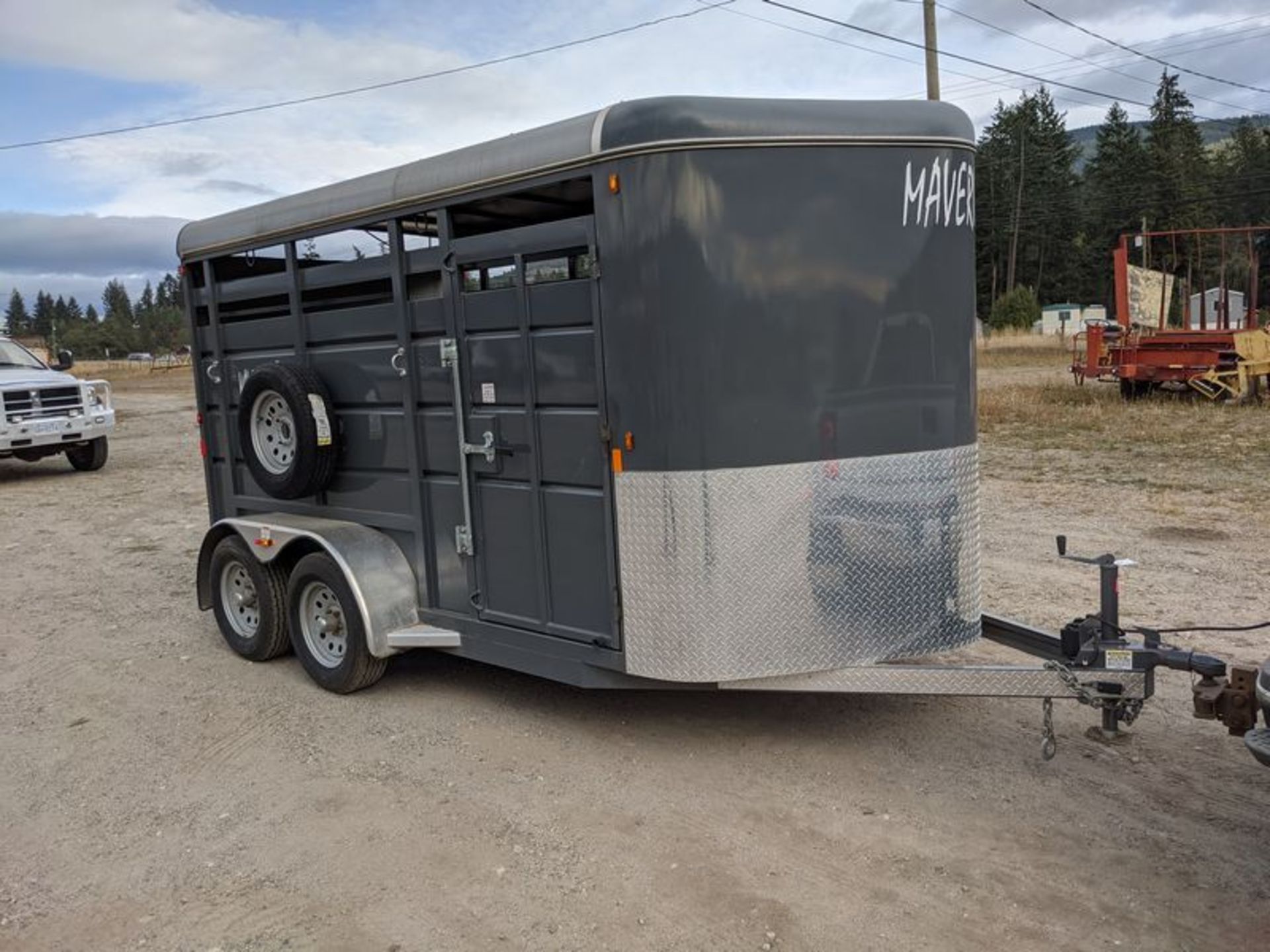 2016 Maverick 3 Horse Stock Trailer, Minimal Use - Image 3 of 4