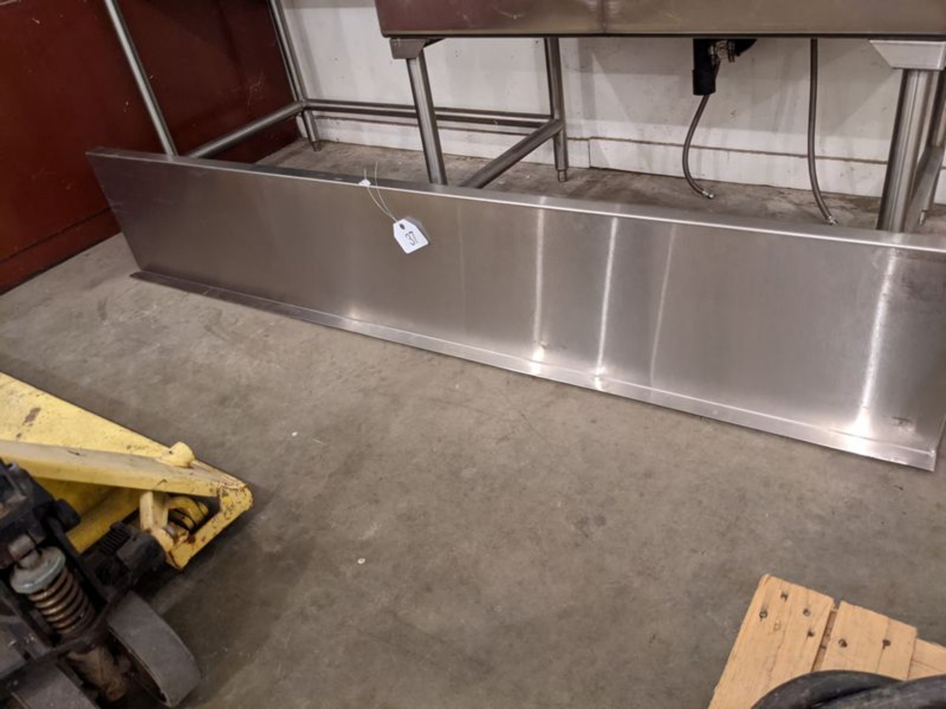 Approx. 80" Stainless Steel Shelf with Brackets