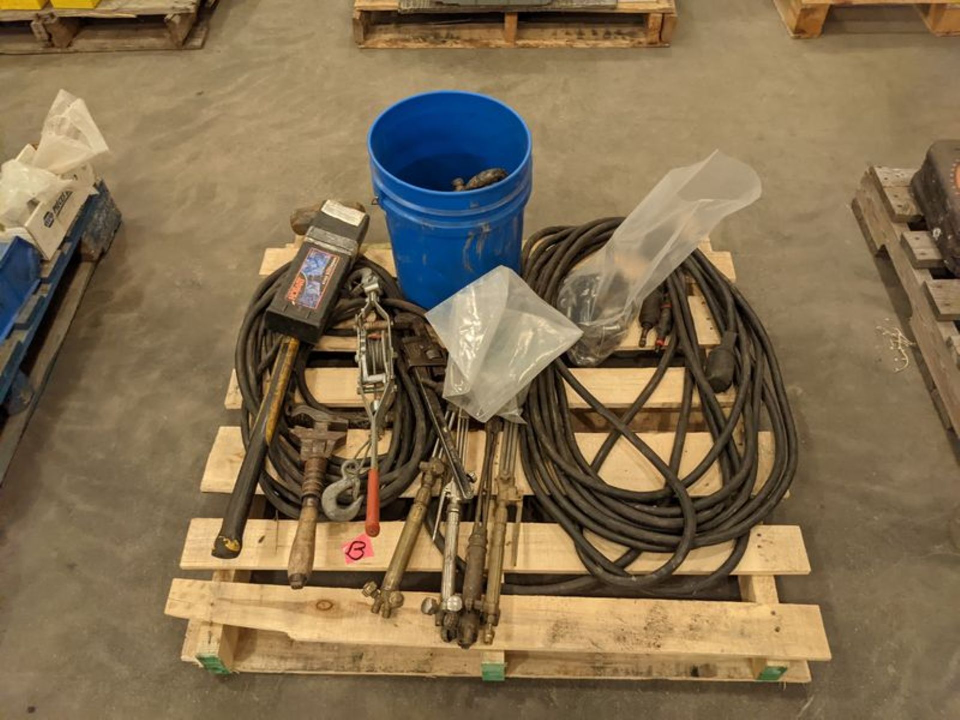 Skid of Welding Cables, Torches, ETC