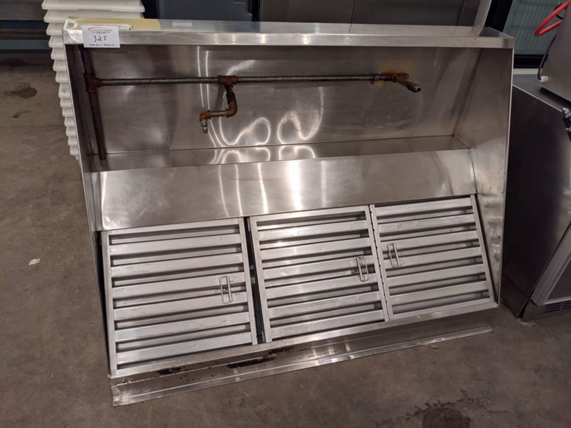 Approx. 5 Ft Stainless Steel Canopy with Fire Suppression