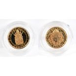 An Elizabeth II '500th Anniversary of the First Gold Sovereign 1489/1989' half sovereign, 1989,