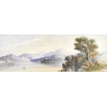 WILLIAM ROBERT EARL (fl. 1823-1867); watercolour, a lakeland scene, initialled lower right, 11.5 x