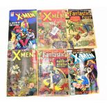 MARVEL; a collection of 'The X-Men' comics including number two (British issue, torn), and further