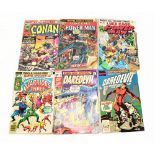 MARVEL; a collection of comics including 'Luke Cage, Powerman', 'Powerman and Ironfist', 'Conan