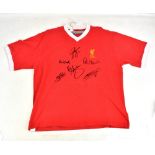 LIVERPOOL LEGENDS; Kenny Dalglish, Steven Gerrard, Ian Rush, Robbie Fowler, John Barnes and Kevin