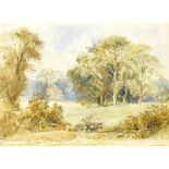 THOMAS CRESWICK RA (British 1811-1869); watercolour on paper 'A Wooded Landscape' signed and dated