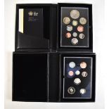 A 2015 United Kingdom definitive proof coin set, cased in presentation box of issue with certificate