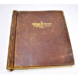 CHICAGO WOLRD'S FAIR 1933-4; a large folio size leather bound scrap book inscribed 'To Lillian