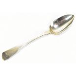 RICHARD CROSSLEY; a George III hallmarked silver Fiddle pattern tablespoon, with monogrammed